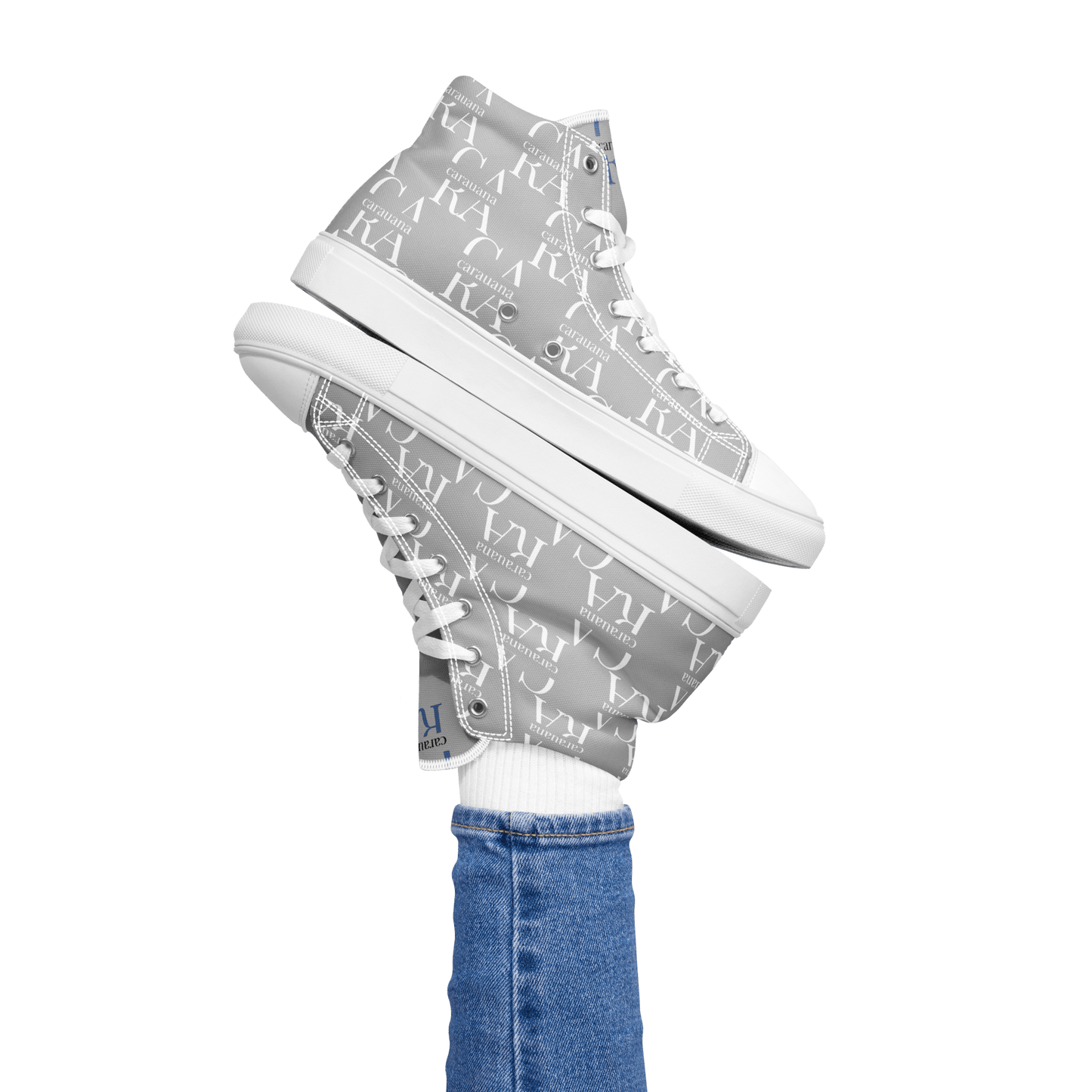 CARAUANA Hip Hop canvas shoes Grey Branded Carauana Store
