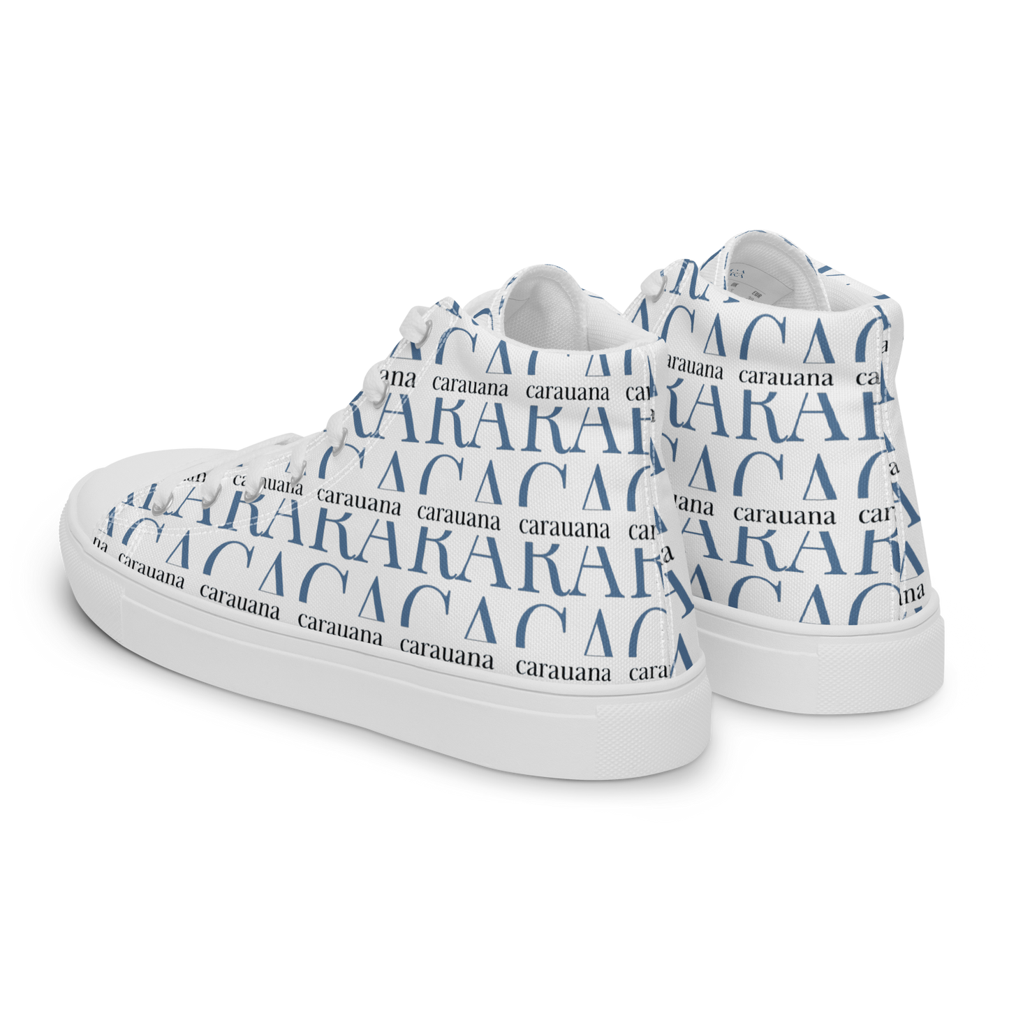 CARAUANA Fashionable high top canvas shoes men