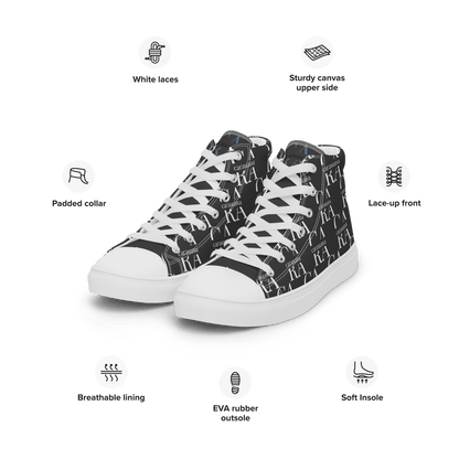 CARAUANA Hip Hop canvas shoes black Branded Carauana Store