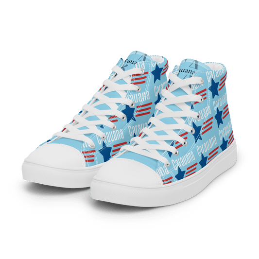 CARAUANA Hip Hop canvas shoes sky blue USA