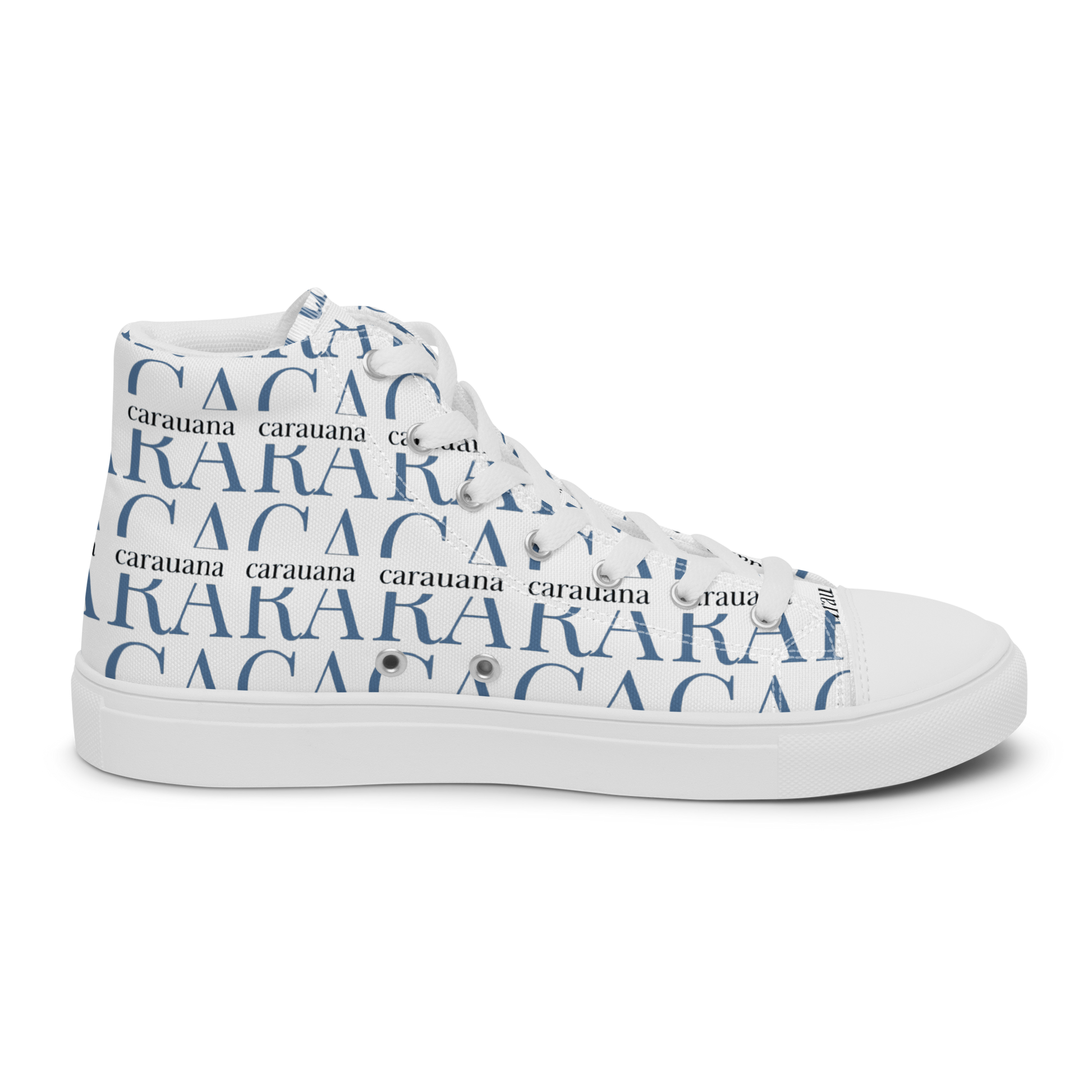 CARAUANA Fashionable high top canvas shoes men