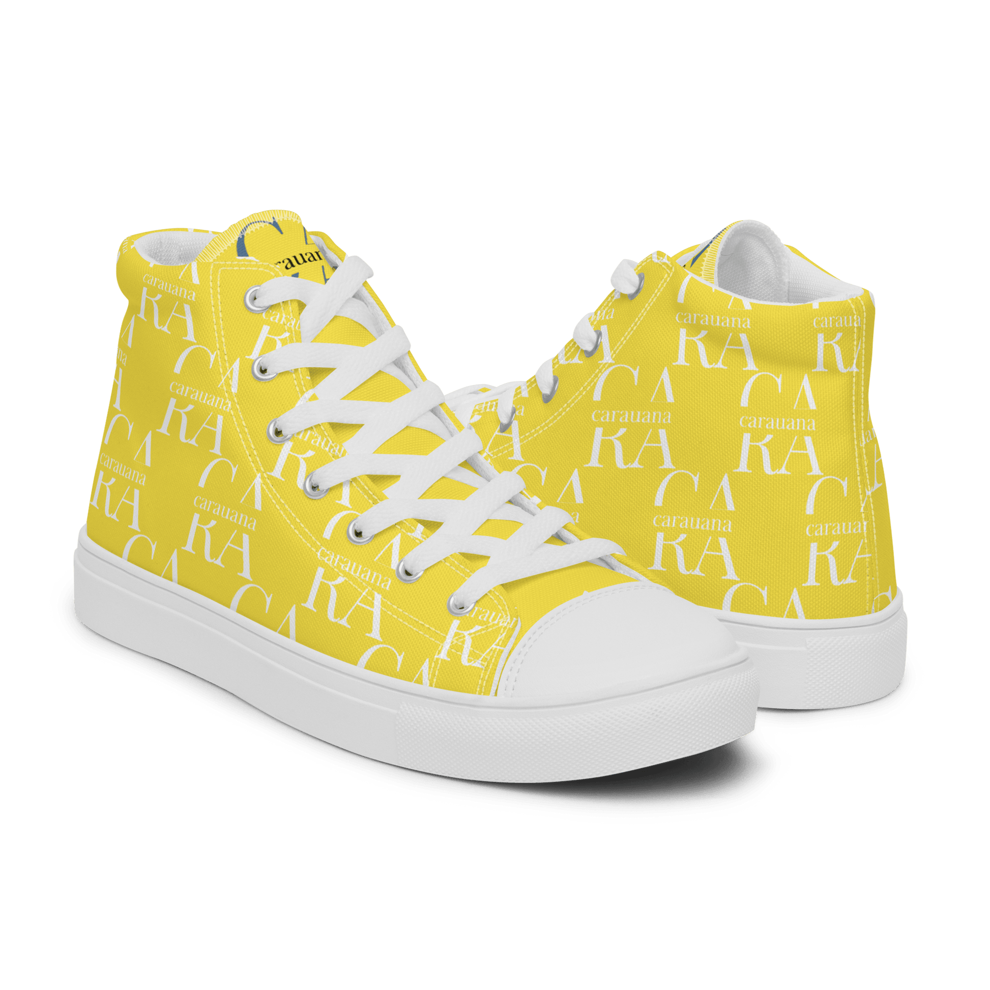 CARAUANA Hip Hop canvas shoes Yellow Branded Carauana Store