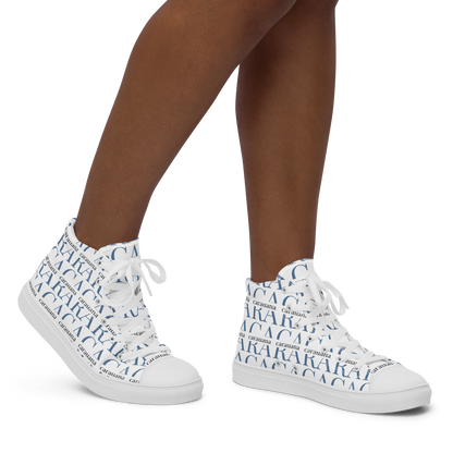 CARAUANA Fashionable high top canvas shoes men